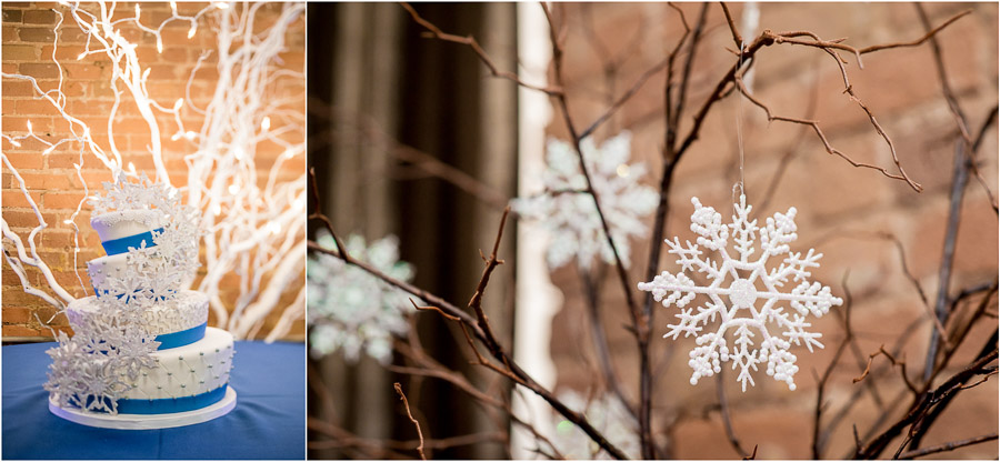 Snowflake Wedding Cake