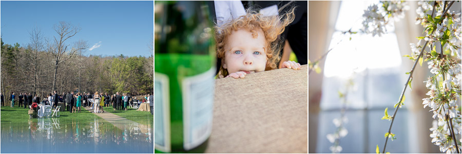 Cute, quirky, and creative cocktail hour photos at Virginia wedding