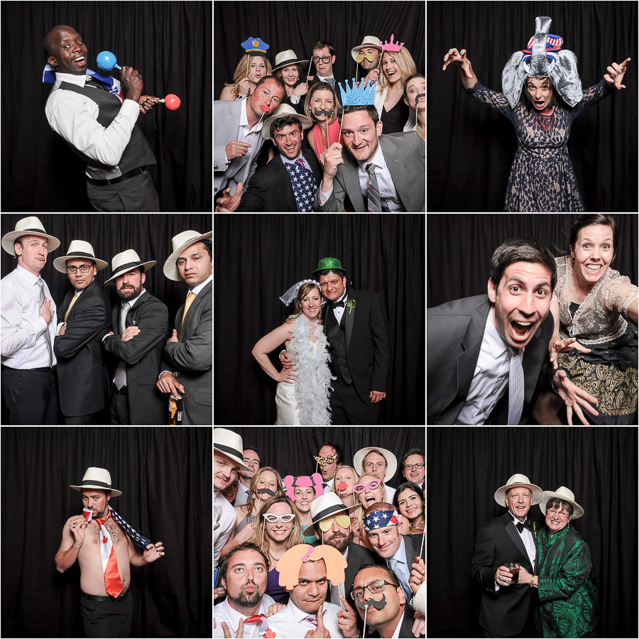 Silly, wacky, crazy, colorful photobooth photos from Tall and Small Photography