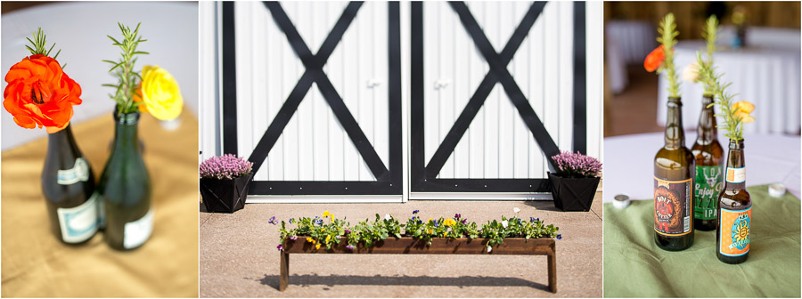 local Indiana beer themed farm wedding in Bloomington Indiana