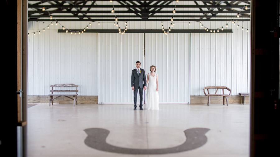 Gorgeous, unique wedding photo at farm wedding in Bloomington, Indiana