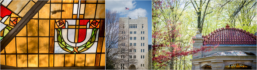 Bloomington Indiana University springtime wedding details