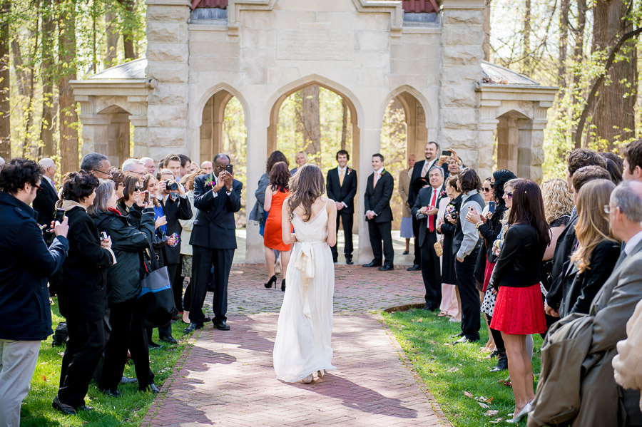 Fun, relaxed, outdoor wedding at Rosewell House at Indiana University