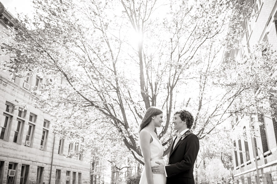 Creative, interesting wedding portraits in Bloomington, Indiana