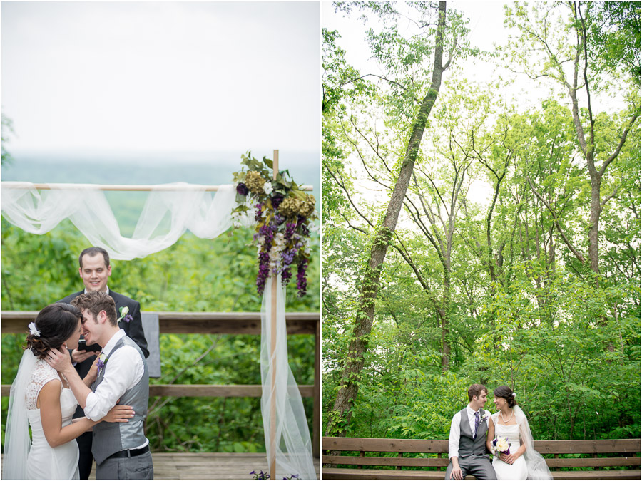 Brown County Nature Center Overlook Wedding