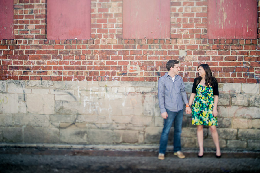 edgy, creative, urban engagement photography in Bloomington Indiana