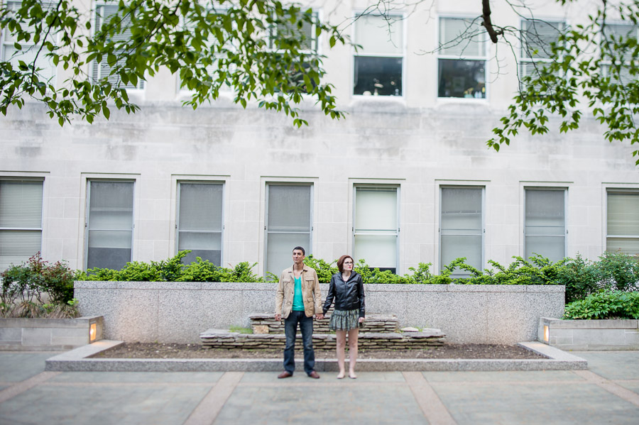 Colorful, crisp, graphic, edgy engagement photography in Bloomington Indiana