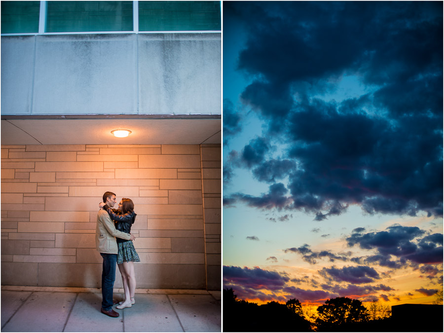 Colorful, fun, and unique wedding engagement photography in Bloomington, Indiana