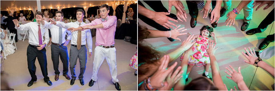 quirky, fun, wacky wedding dance photos at east coast wedding