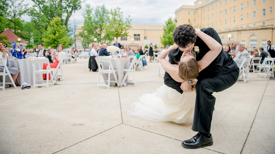 First dance dip at French Lick Terrace