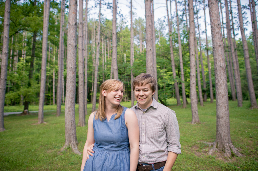 Engagement photo in Yellowwood State Forest