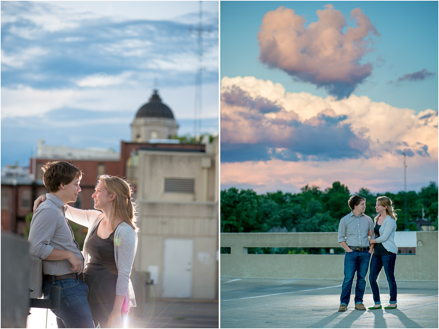 Downtown Bloomington Indiana Engagement Photos