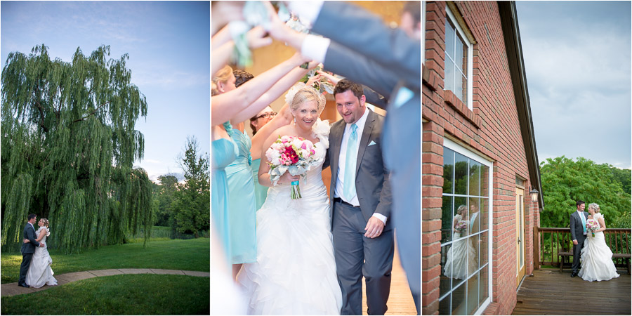 Both Candid and Fun, Posed wedding pics at the Fields in Bloomington, IN