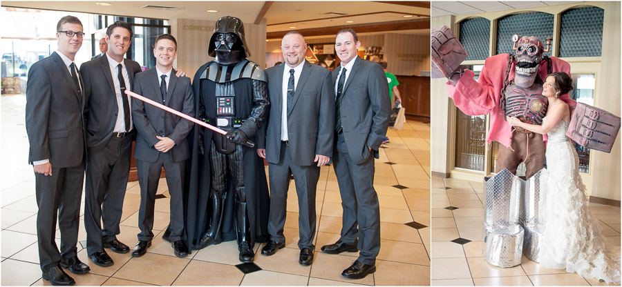 FandomFest characters and wedding party at Galt House in Louisville