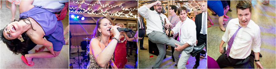 hilarious, funny, quirky moments on the dance floor at Indiana farm wedding