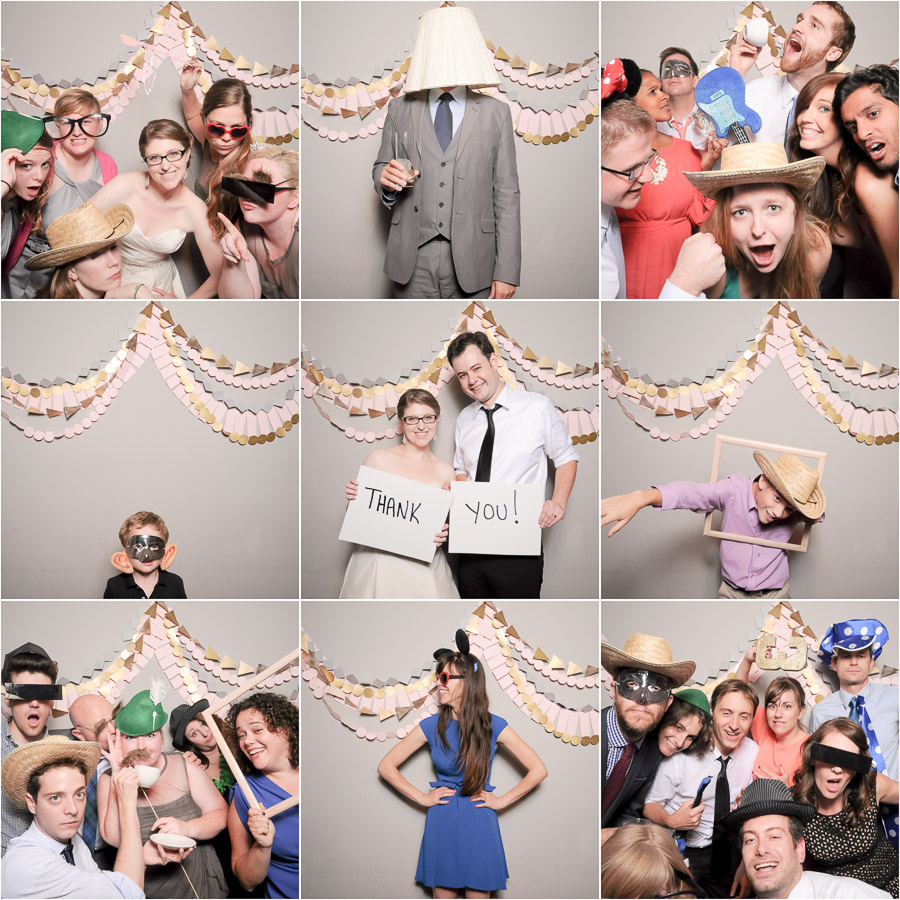 hilarious, fun, silly, wedding photobooth pics at downtown Indianapolis wedding