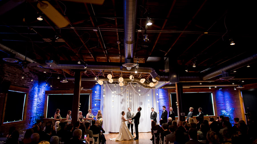 Sweet, touching, funny, moment at Mavris Art Center wedding ceremony