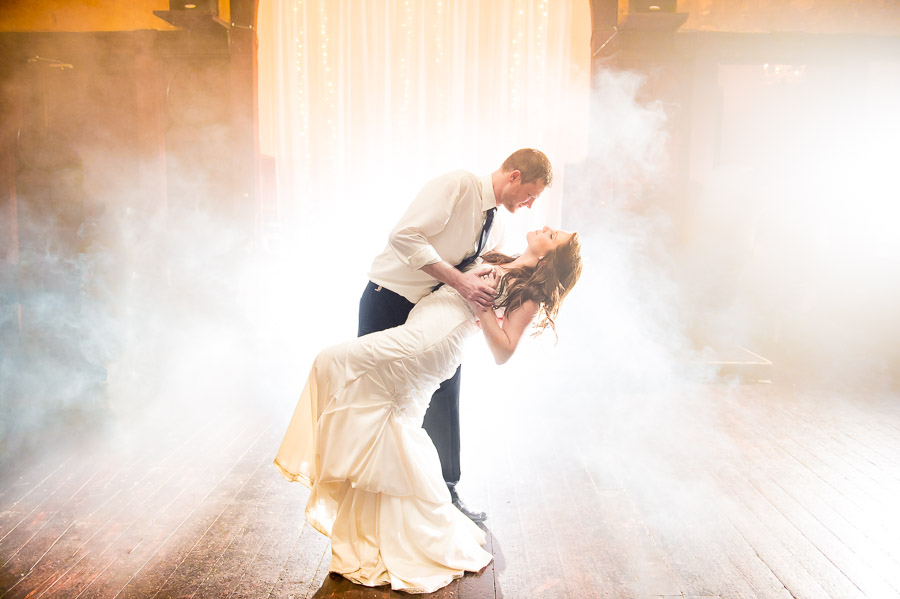 Awesome wedding portrait on dancefloor in Indianapolis by TALL+small