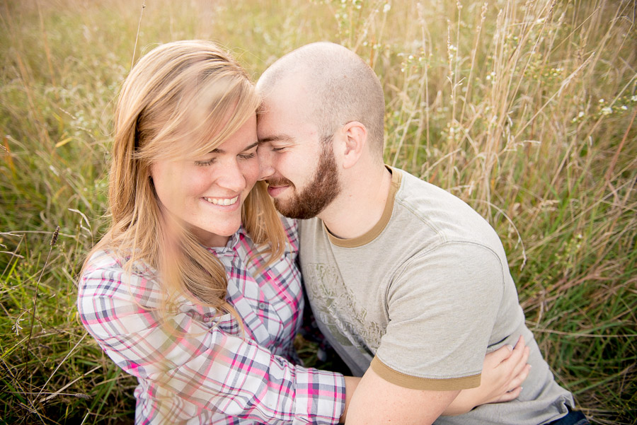 Cozy, cute, and candid engagement photos in brown county state park near bloomington