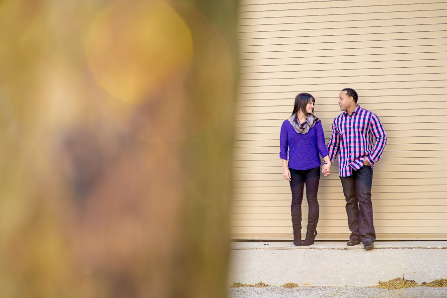 Cool and colorful engagement pics on IU's Bloomington Campus