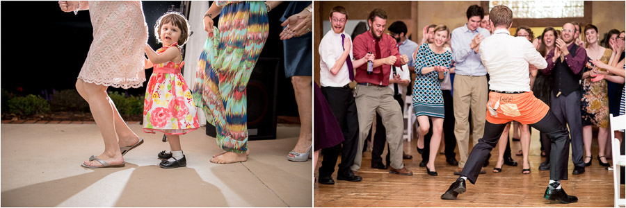 Cute kid in conga line and hilarious dancer at super fun weddings