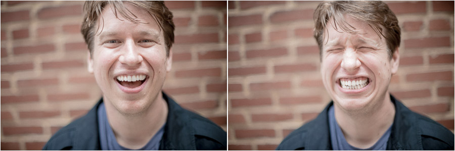 Funny portraits of comedian, Pete Holmes by TALL + small Photography