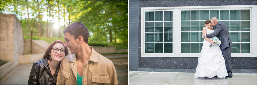 Sweet, snuggly couples at engagement session and wedding photography in Indiana