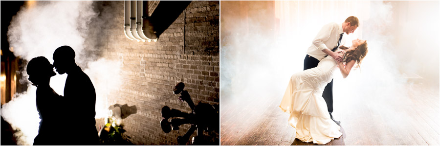 Fog in photos! In an alley and on the dance floor, by TALL + small Photography