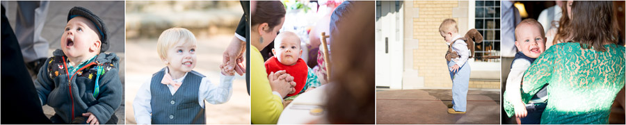 cute baby wedding guests at Laurel Hall wedding in Indy