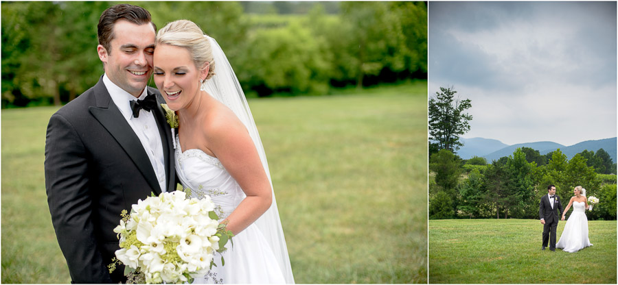 Gorgeous wedding couple and beautiful scenery at Veritas Vineyards Wedding 