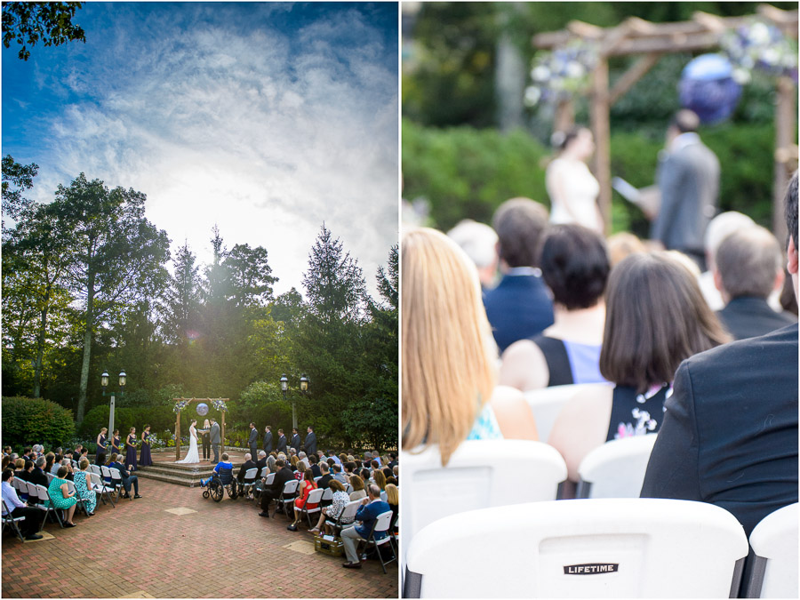 Gorgeous wedding ceremony at Wintergreen Resort by Tall and Small Photography