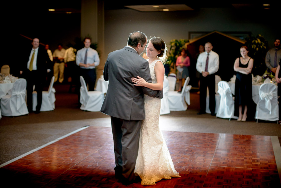 Fun and romantic first dance at Wintergreen, Virginia wedding