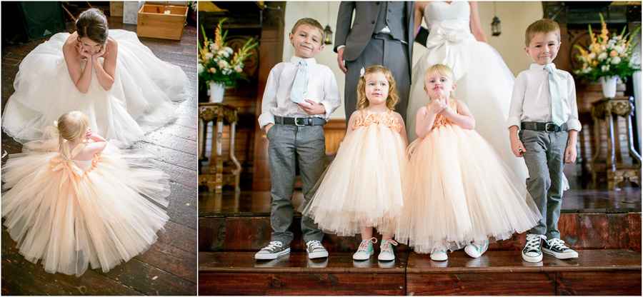 super cute kiddos (flower girls, ring bearers) at Sanctuary on Penn wedding