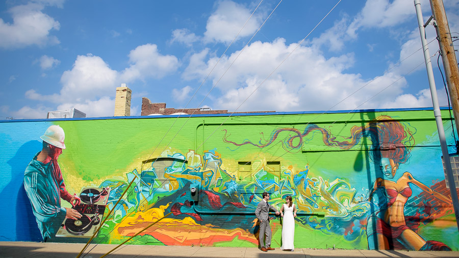 Awesome Indianapolis Urban Wedding Graffiti Photo by TALL+small.