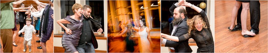 Funny and cute moments on the dance floor at Butler University wedding