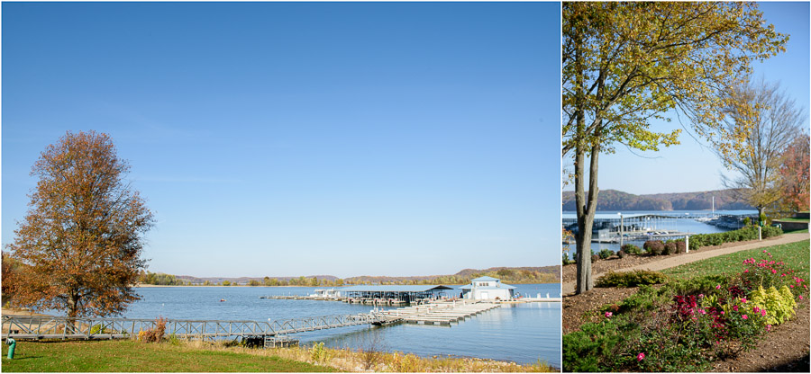 Beautiful Fall lakeside wedding in Bloomington, Indiana