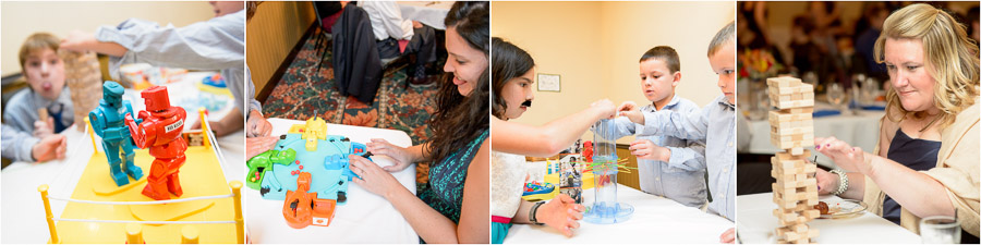 Fun games and toys at Bloomington Indiana wedding reception