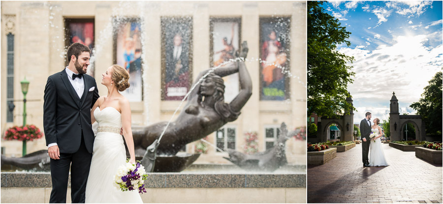 IU Campus Wedding Photos