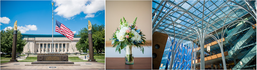 Indiana Central Library Wedding Photos