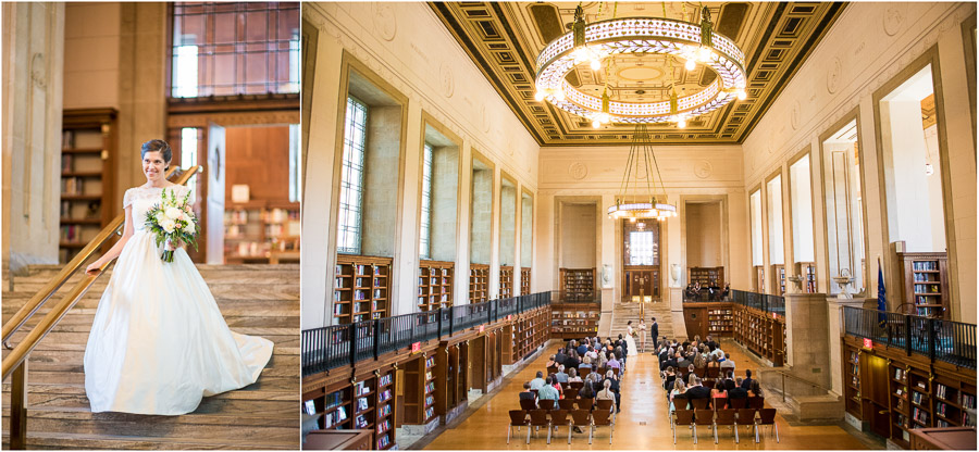 Indianapolis Central Library Wedding Photography