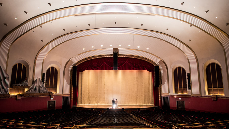 IU Auditorium Wedding Bloomington IN