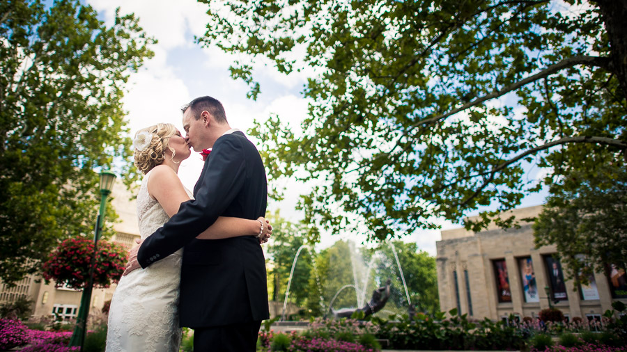 Tree Suites Garden Wedding IU Bloomington