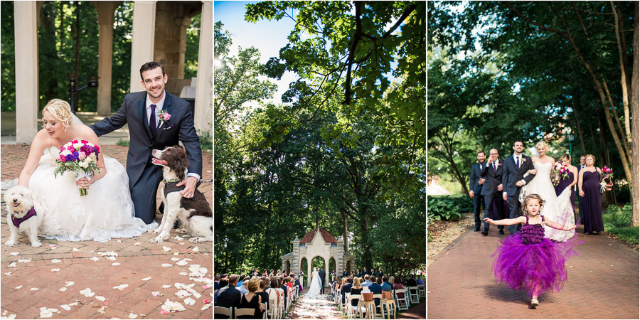 Indiana University Wedding Photography Rose Well House Ceremony