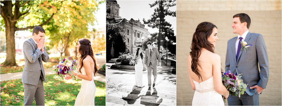 Downtown Bloomington Wedding Photos