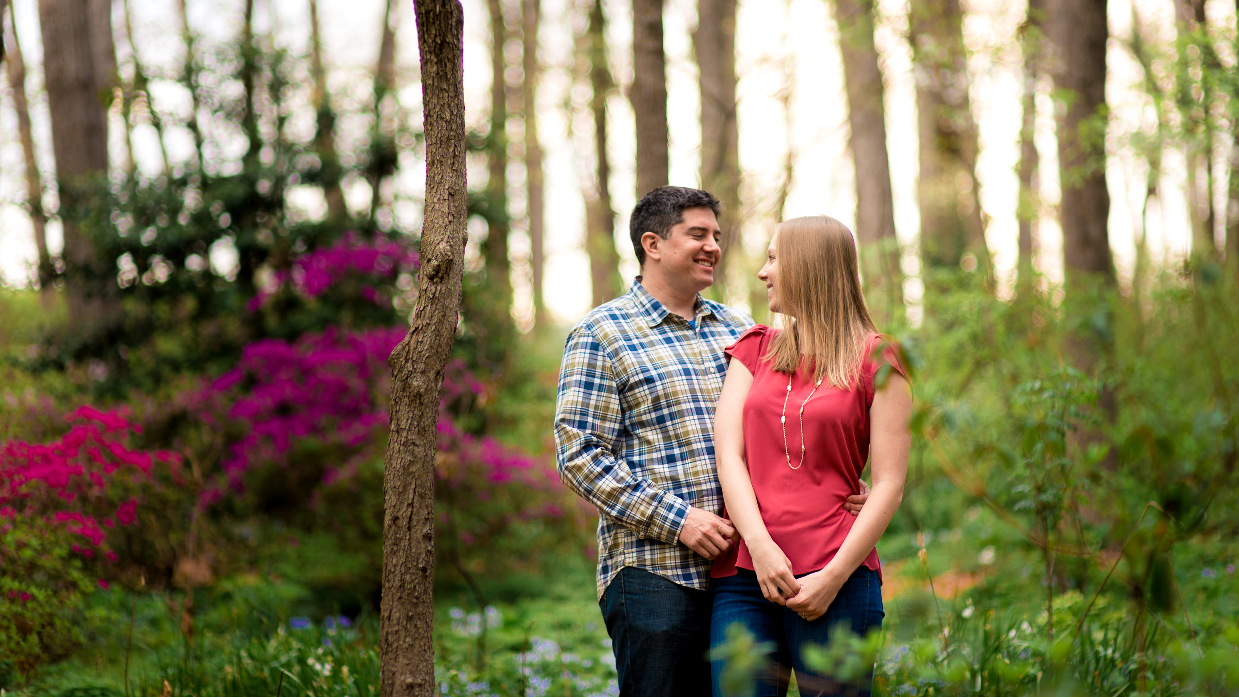 Harrisonburg Engagement Photography at the JMU Arboretum