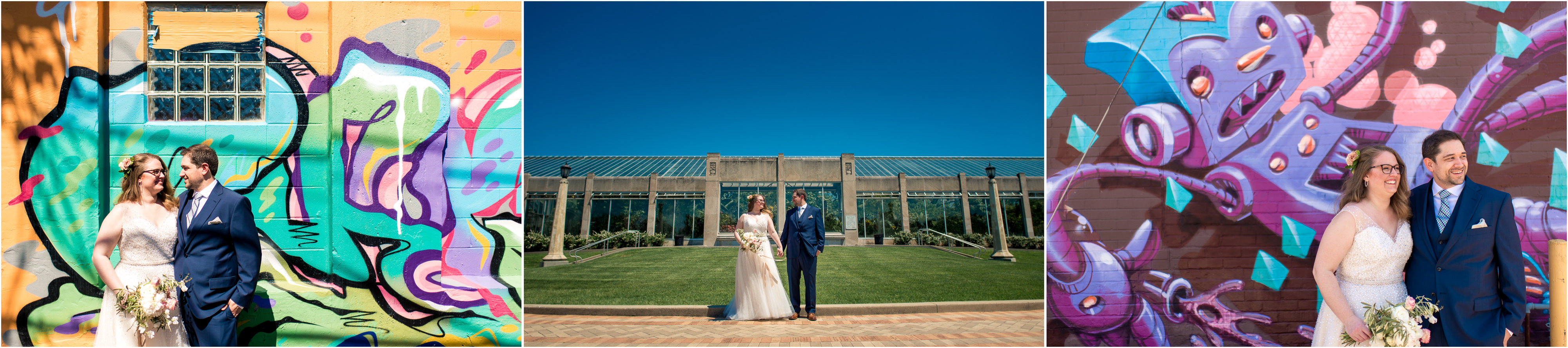 Downtown Indianapolis wedding portraits