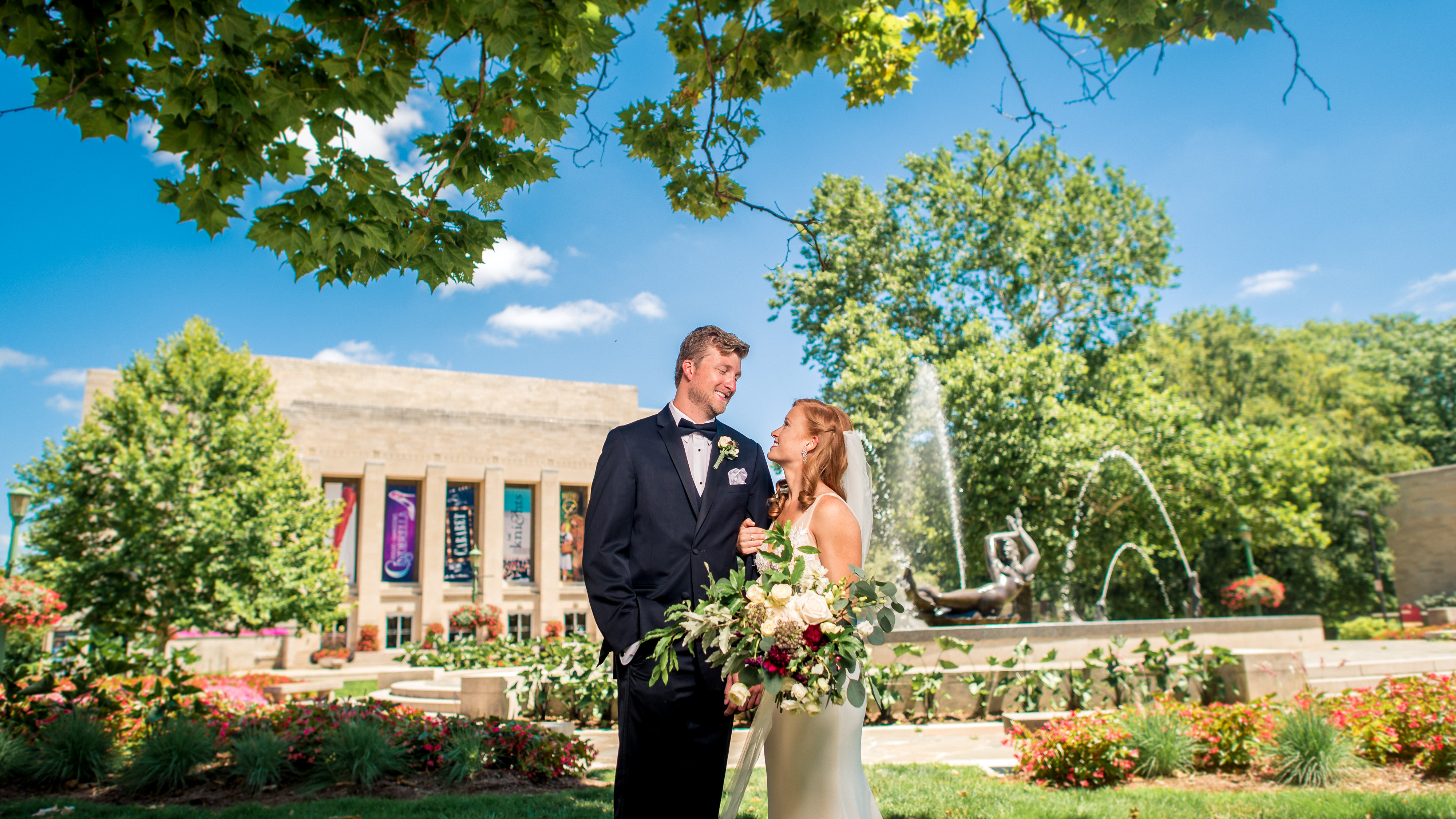 IU Auditorium Wedding Photos