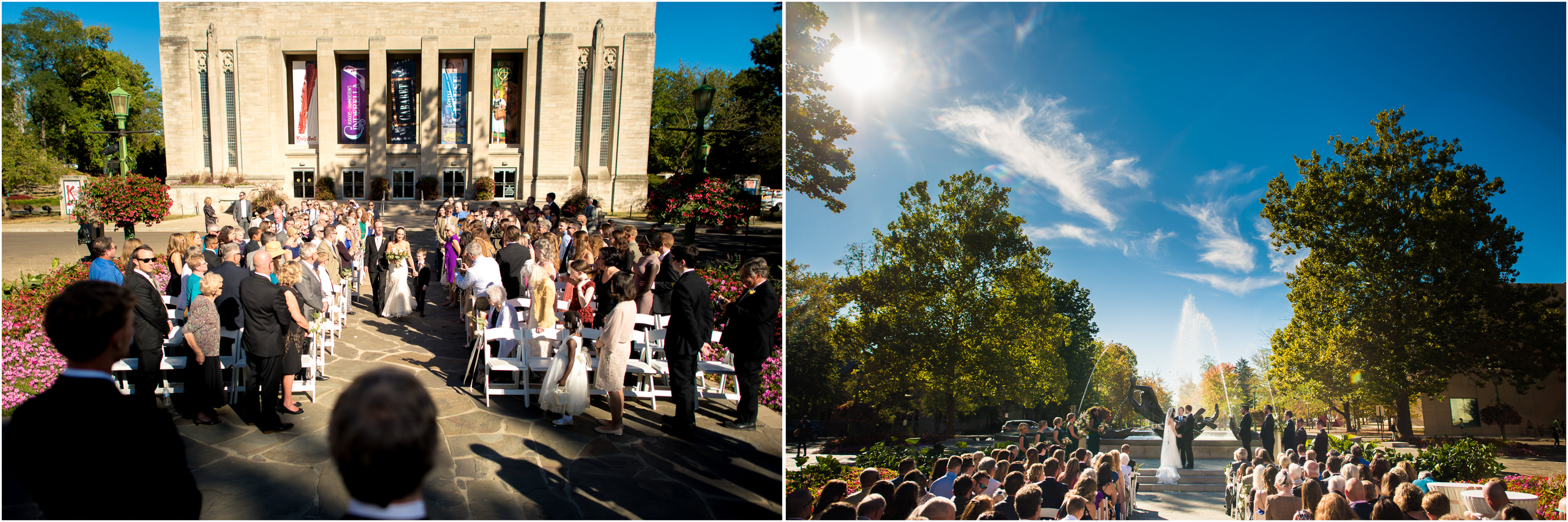 Showalter Fountain Wedding Photos