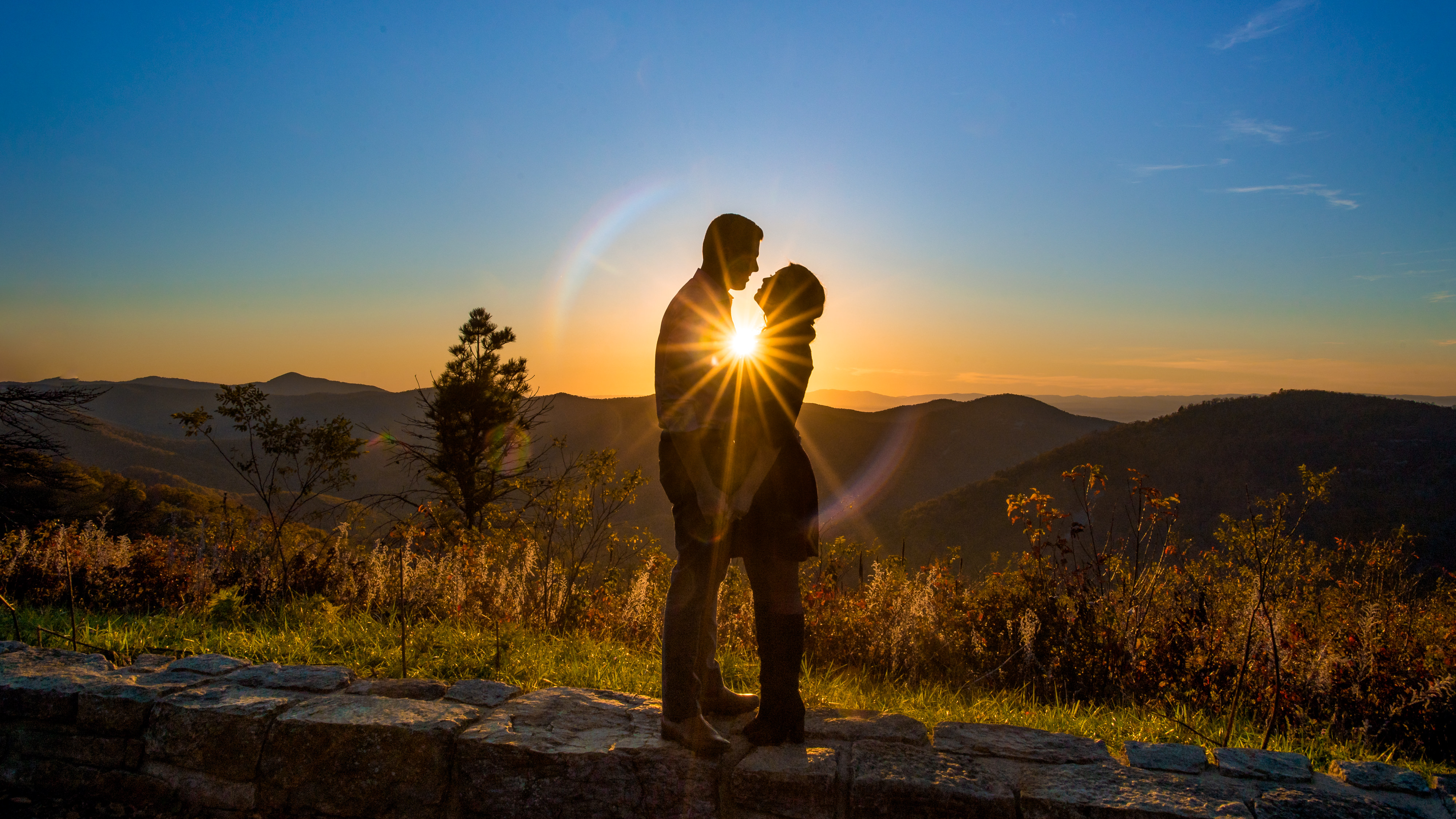 Rimma + Will's Skyline Drive Engagement Photos