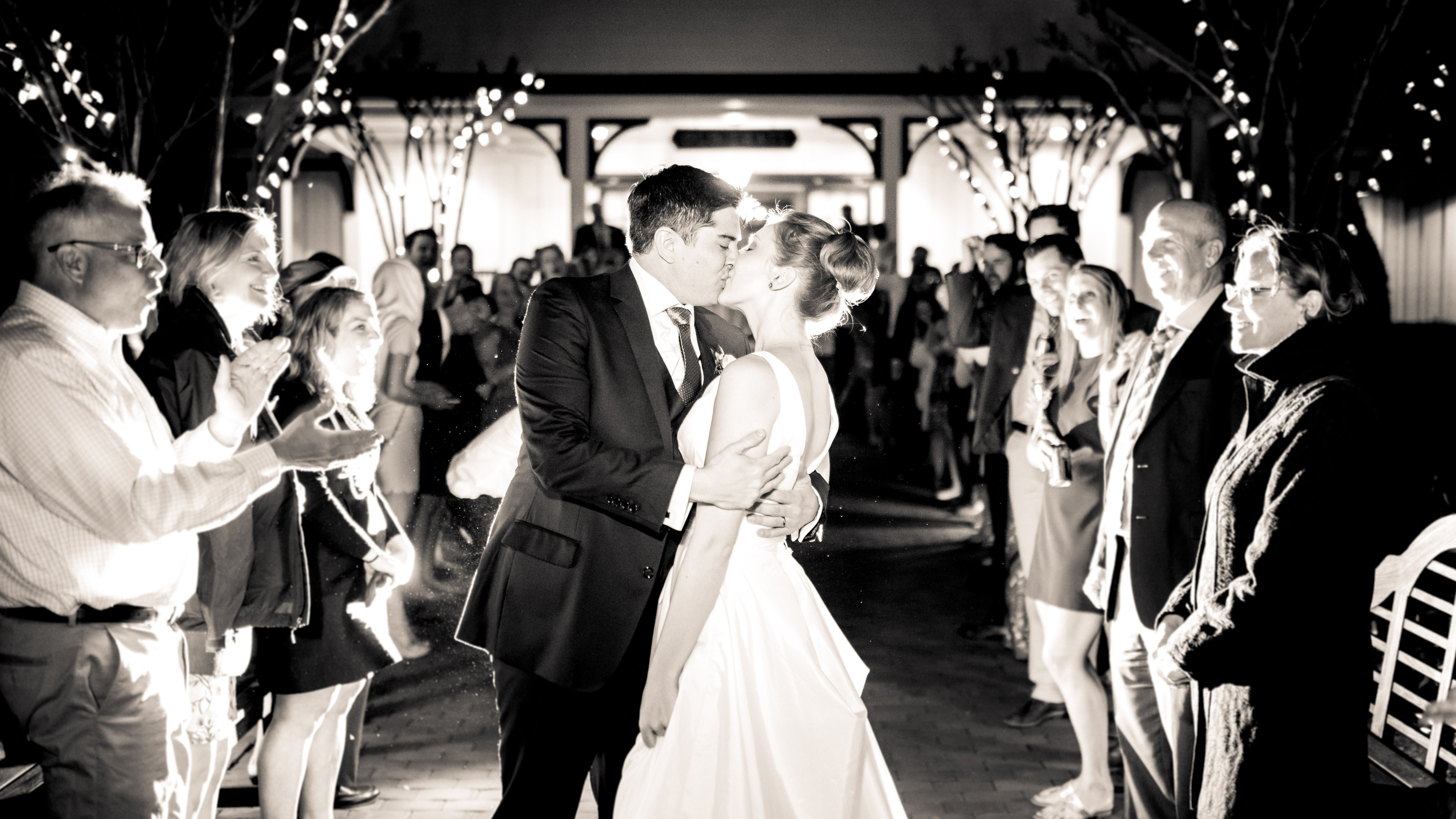 Sparkler Exit at Old Trail Golf Course Wedding in Crozet, Virginia!